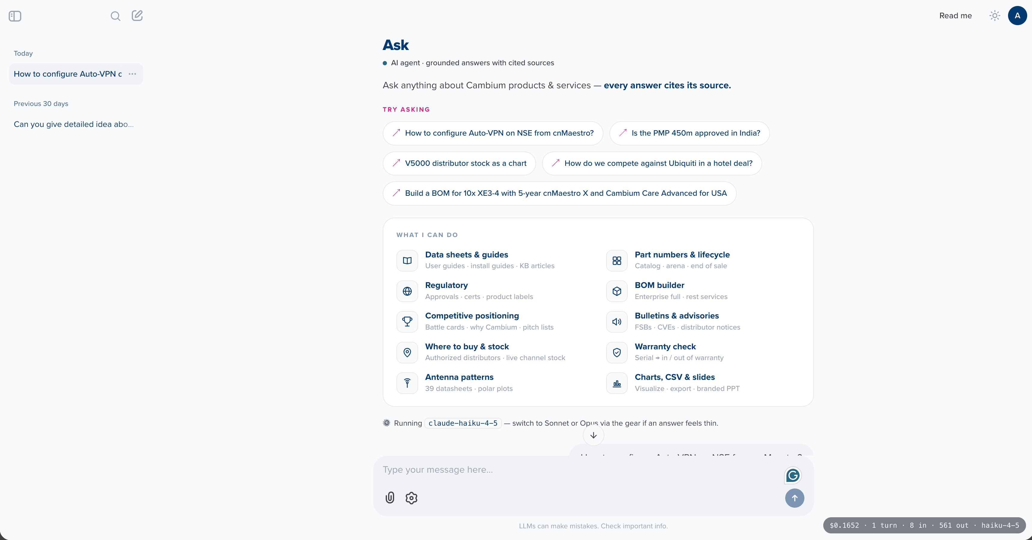 Decision behavior: when Ask answers directly, clarifies, or acts